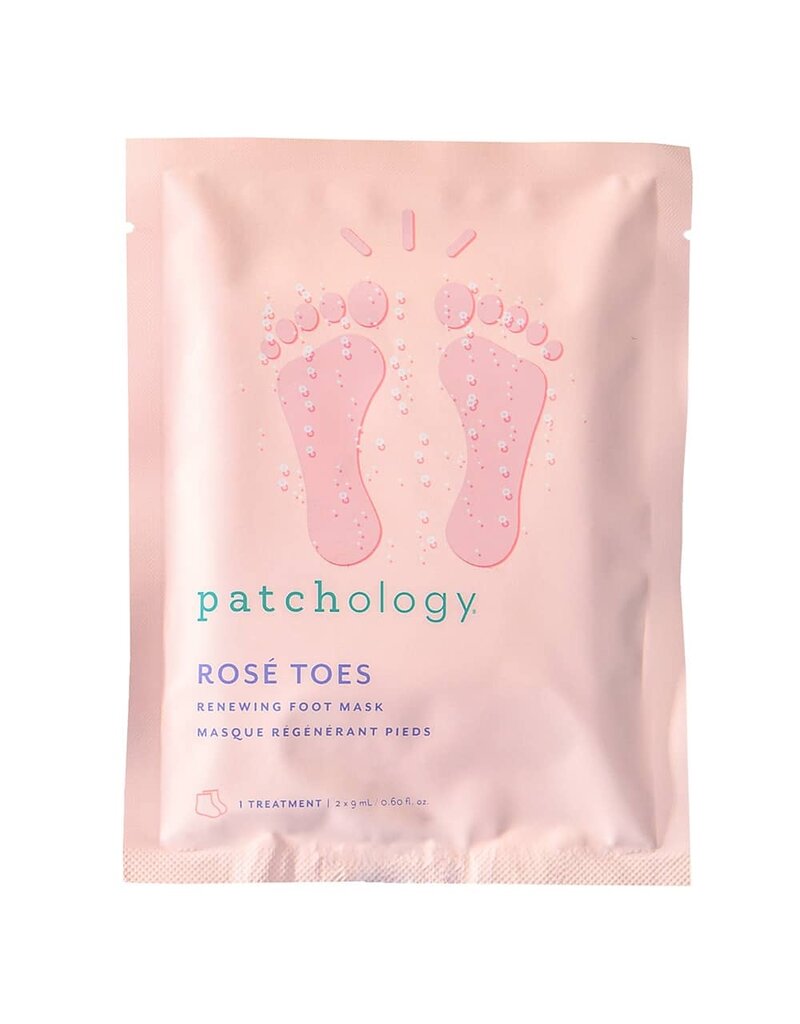 Patchology Rose Toes Renewing Foot Mask 1ct