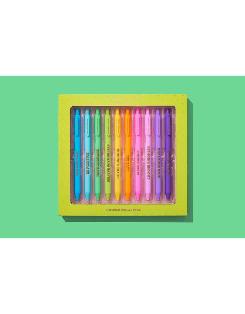 Taylor Elliott Designs Set of 10 Colored Gel Pens