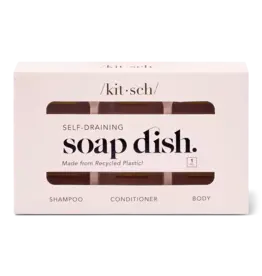 Kitsch Bottle Free Beauty Self Draining Soap Dish