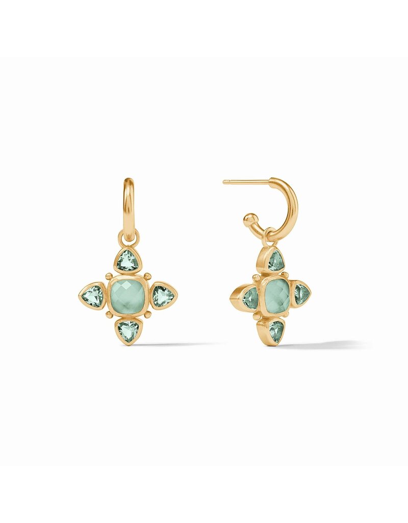 Julie Vos Aquitaine Hoop and Charm Earring