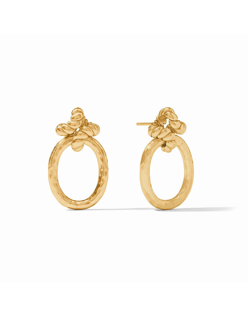 Julie Vos Nassau Demi Doorknocker Earring Gold
