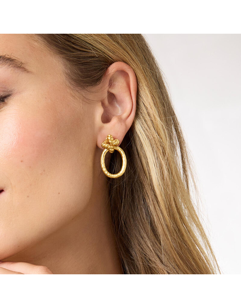 Julie Vos Nassau Demi Doorknocker Earring Gold