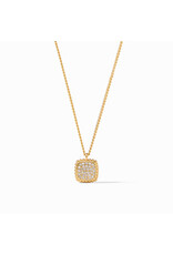 Julie Vos Noel Pave Solitaire Necklace