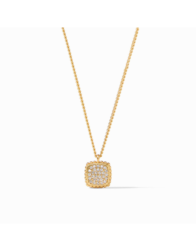 Julie Vos Noel Pave Solitaire Necklace