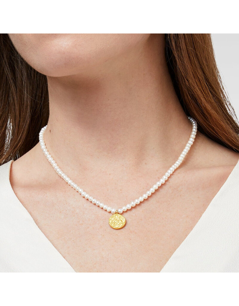 Julie Vos Trieste Pearl Delicate Necklace