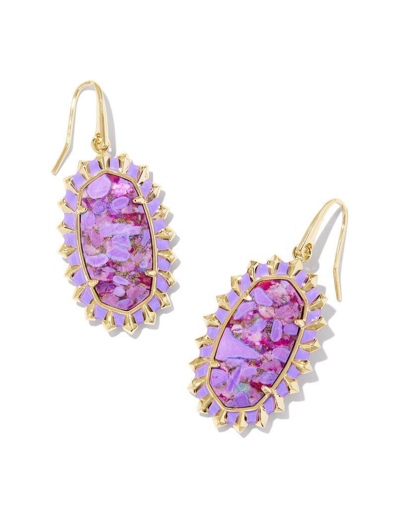 Kendra Scott Dani Color Burst Frame Drop Earring