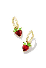 Kendra Scott Strawberry Huggie Earring