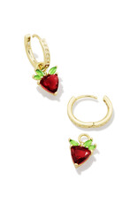 Kendra Scott Strawberry Huggie Earring