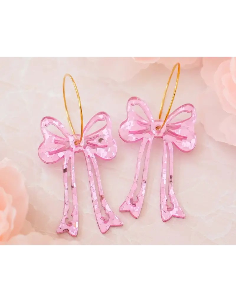 Momenti di Vita Bow Acrylic Earrings