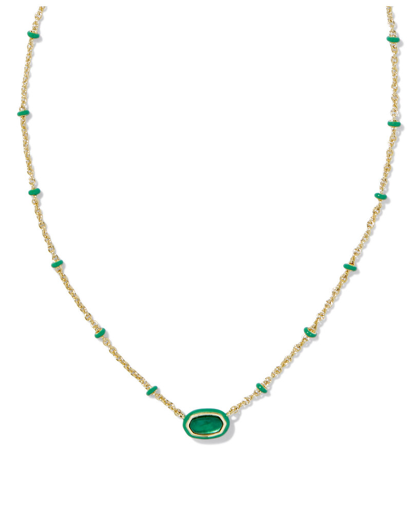 Kendra Scott Mini Elisa Enameled Frame Necklace