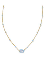 Kendra Scott Mini Elisa Enameled Frame Necklace