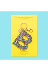 Taylor Elliott Designs Confetti Letter Keychain