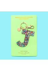 Taylor Elliott Designs Confetti Letter Keychain