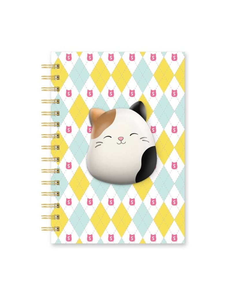 Studio Oh Medium Spiral Notebook with Squishable Puff & Pocket