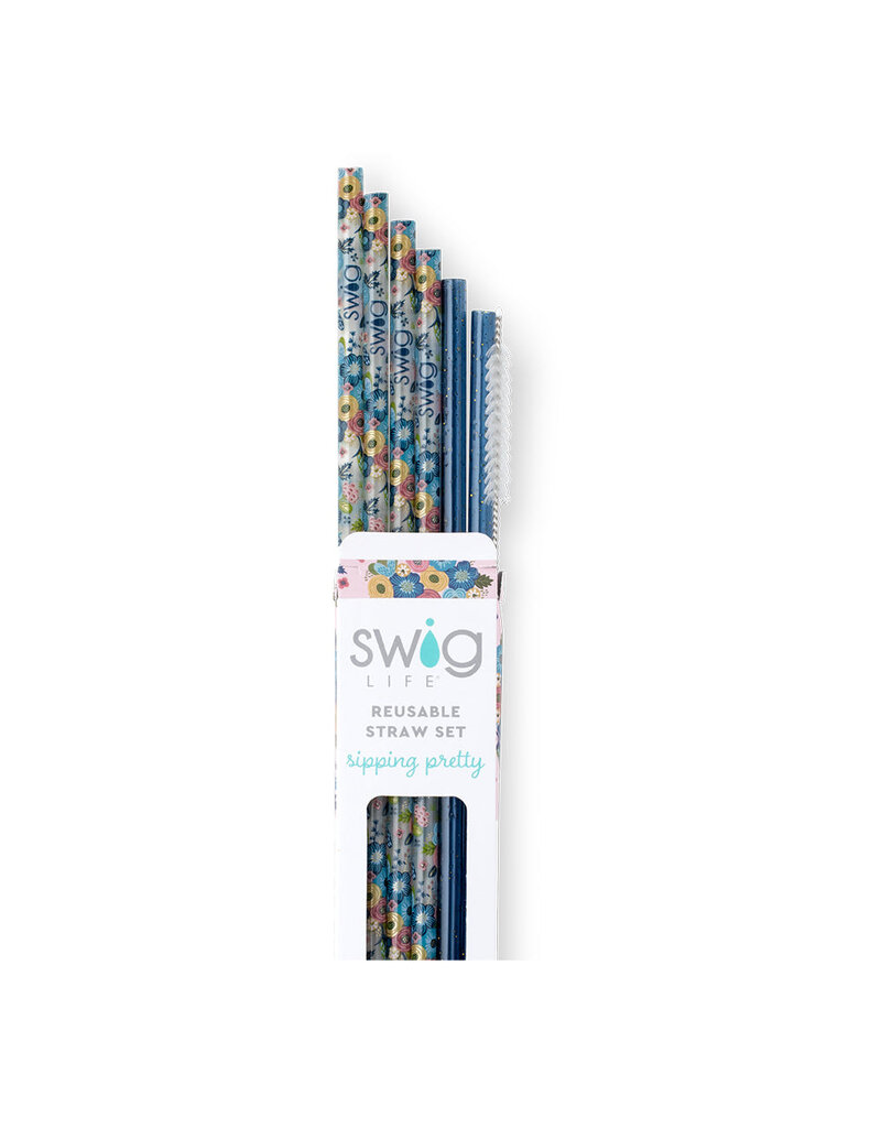 Swig Tall Reusable Straw Set