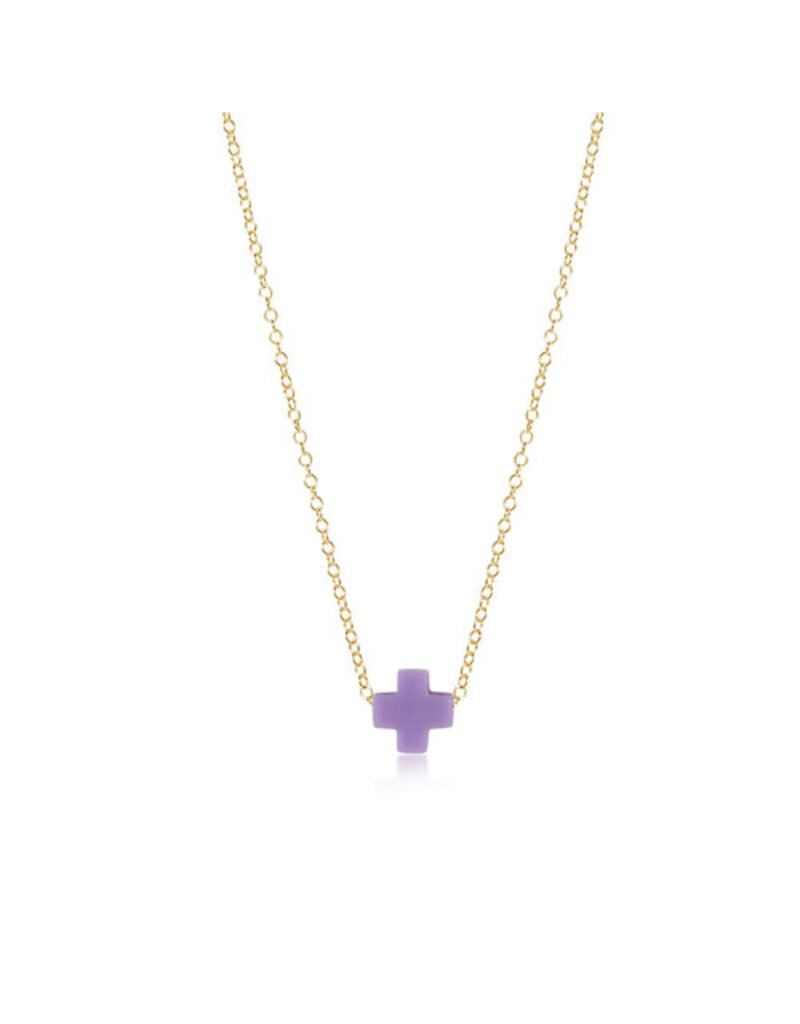 Enewton 16" Gold Necklace - Signature Cross