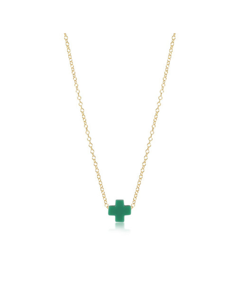 Enewton 16" Gold Necklace - Signature Cross