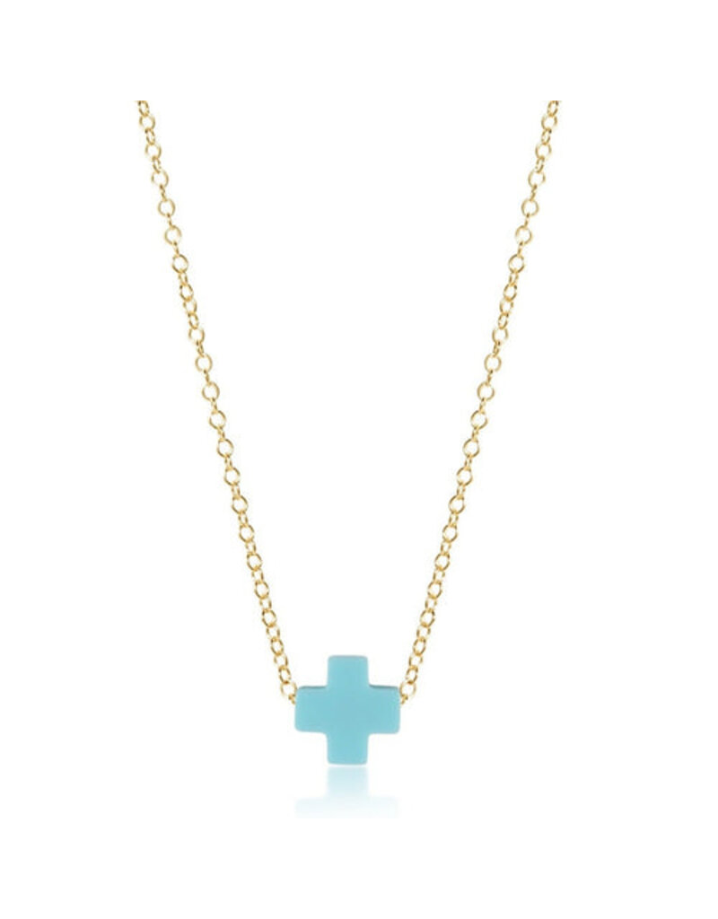 Enewton 16" Gold Necklace - Signature Cross