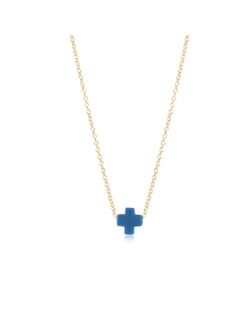 Enewton 16" Gold Necklace - Signature Cross