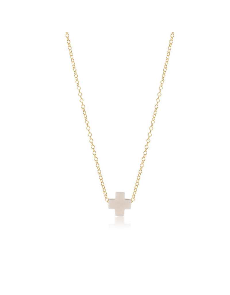 Enewton 16" Gold Necklace - Signature Cross