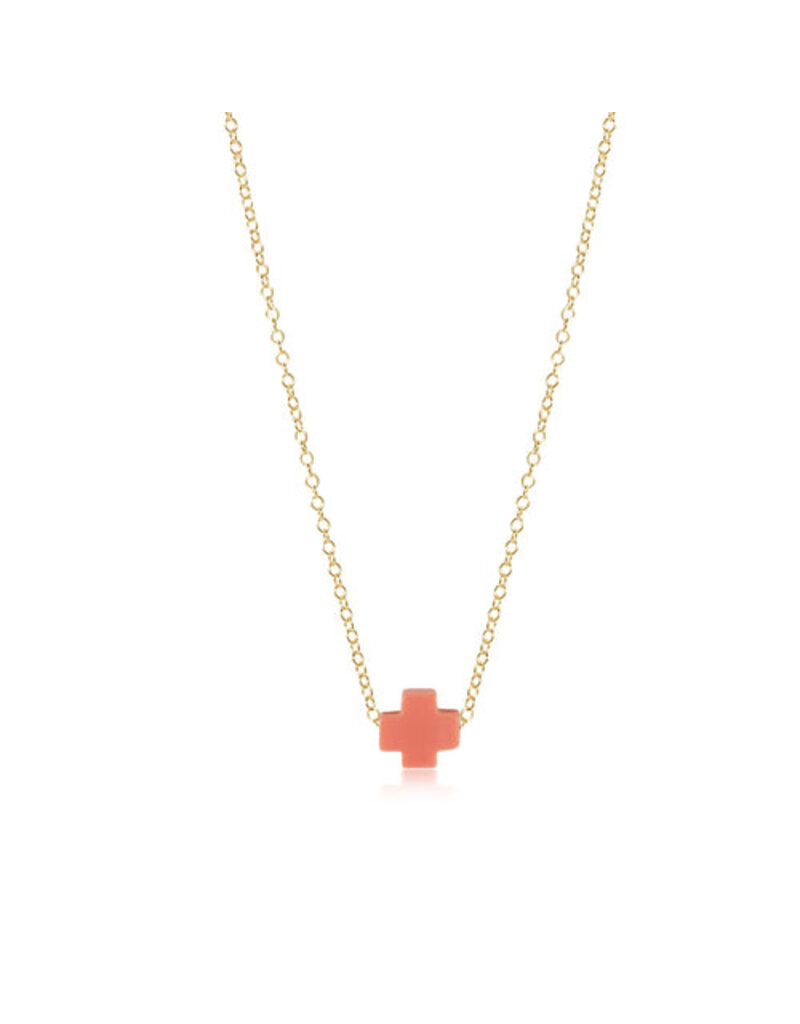 Enewton 16" Gold Necklace - Signature Cross
