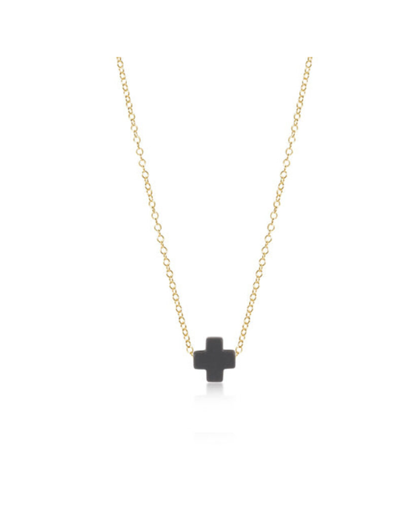 Enewton 16" Gold Necklace - Signature Cross