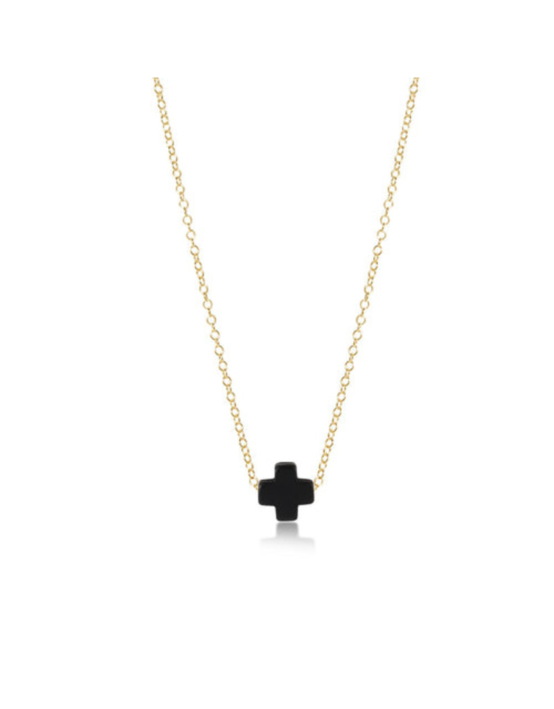 Enewton 16" Gold Necklace - Signature Cross
