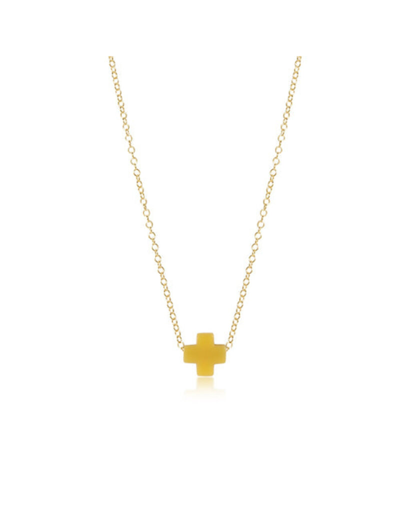 Enewton 16" Gold Necklace - Signature Cross