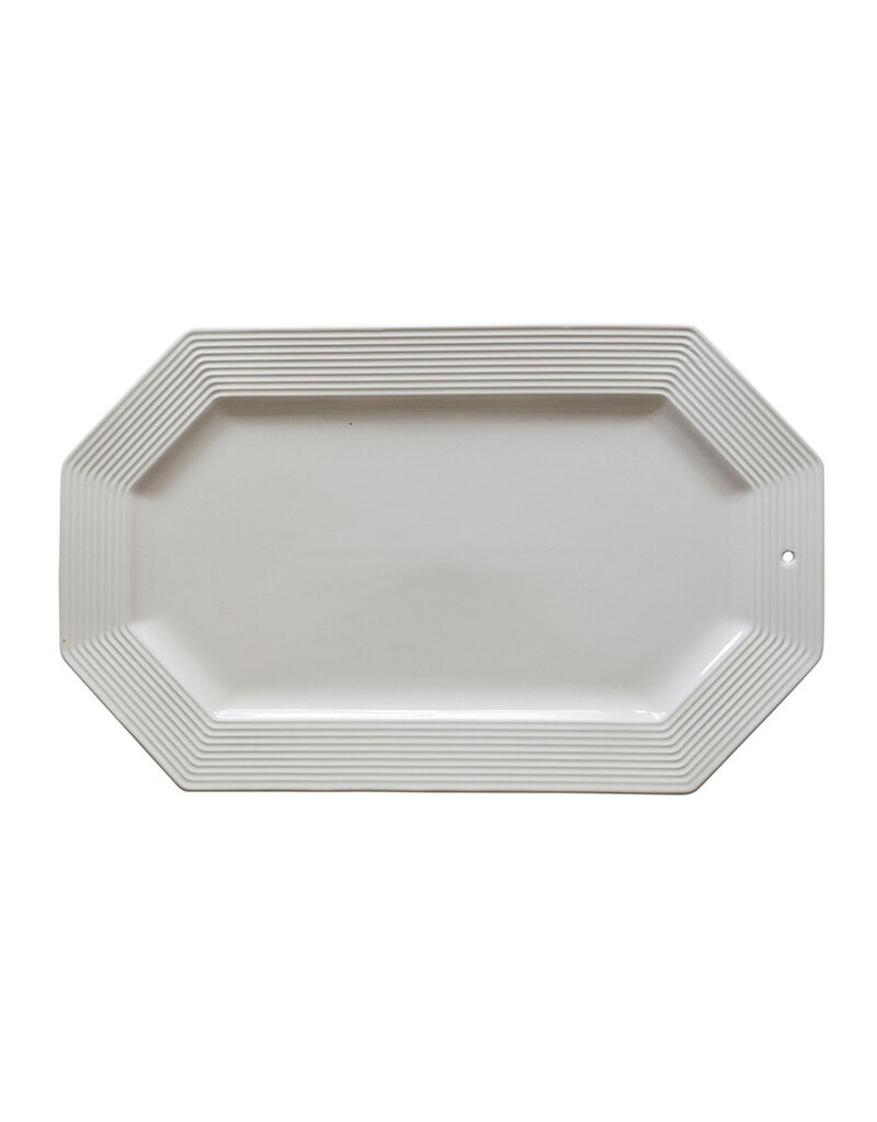 Nora Fleming Octagonal Platter Pinstripes