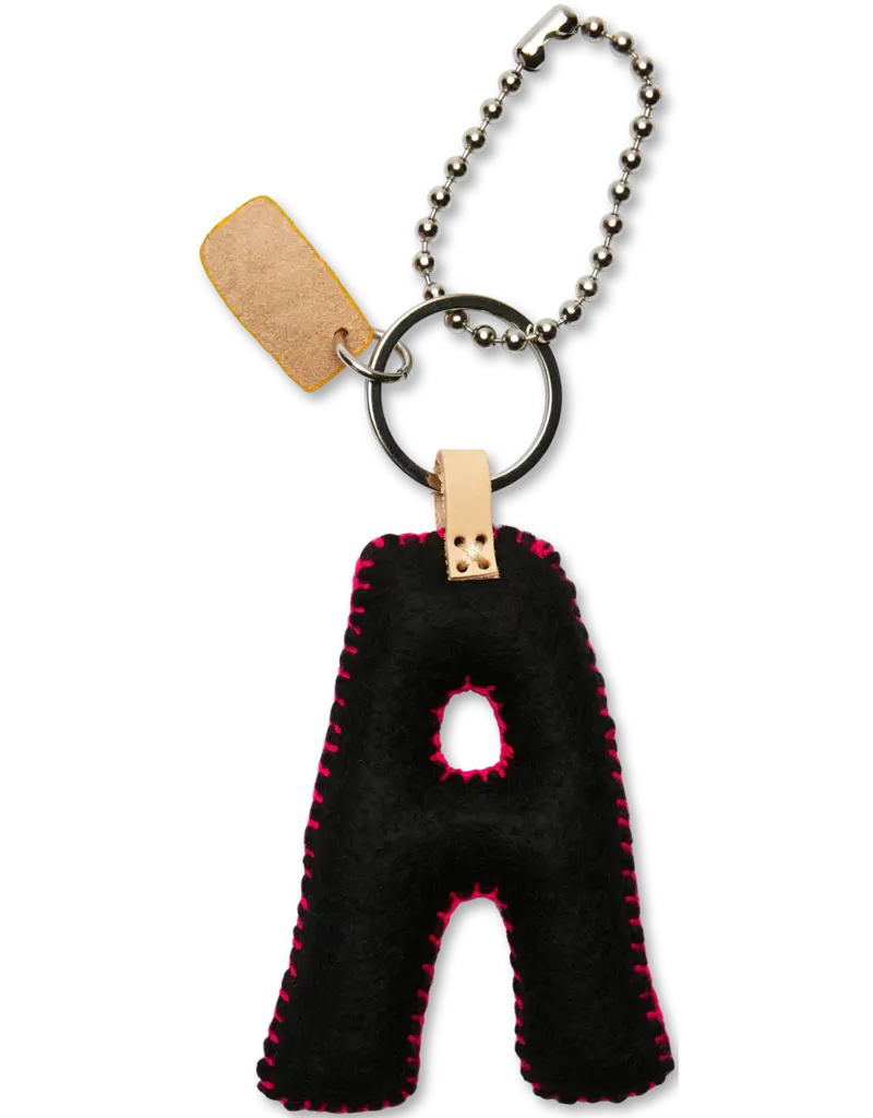Consuela Black Felt Alphabet Charm