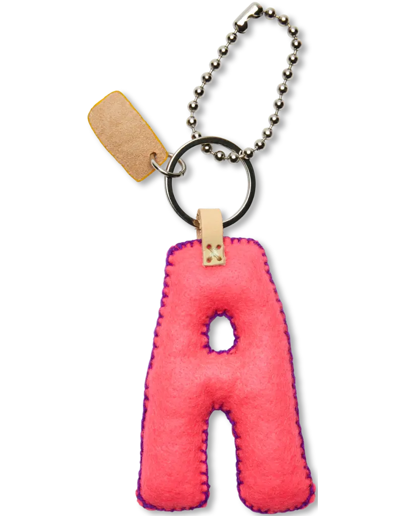 Consuela Pink Felt Alphabet Charm