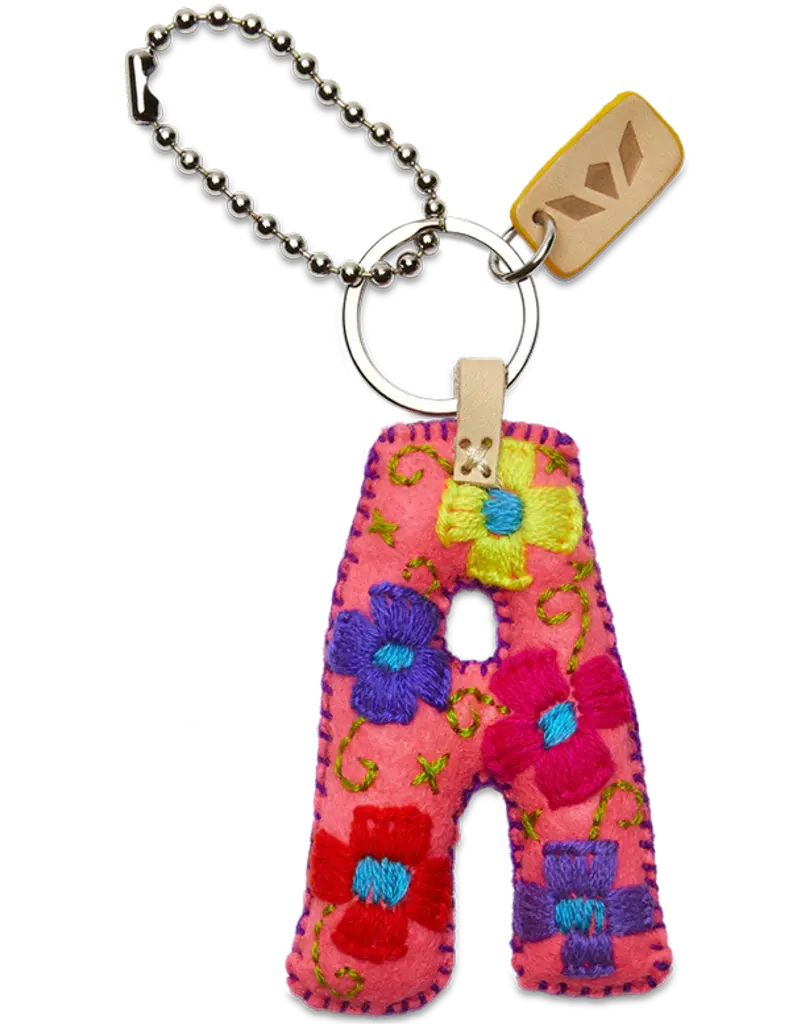 Consuela Pink Felt Alphabet Charm