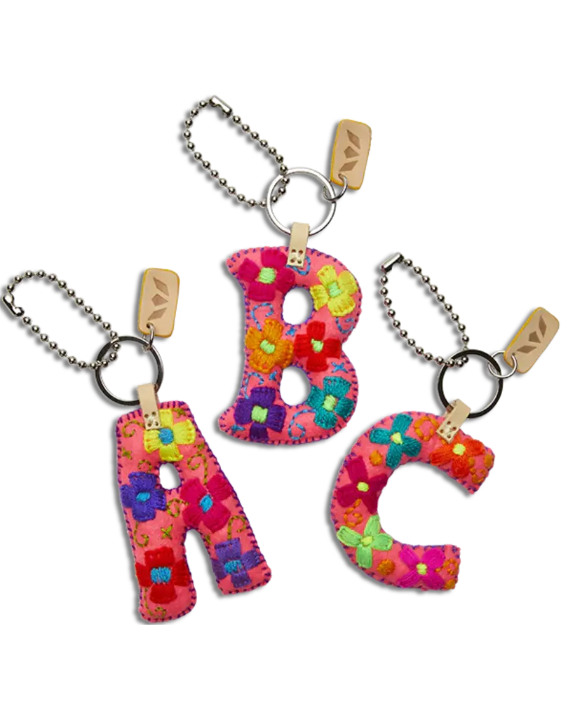 Consuela Pink Felt Alphabet Charm
