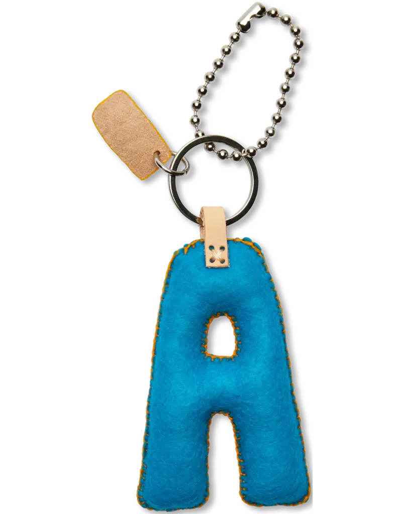 Consuela Turquoise Felt Alphabet Charm