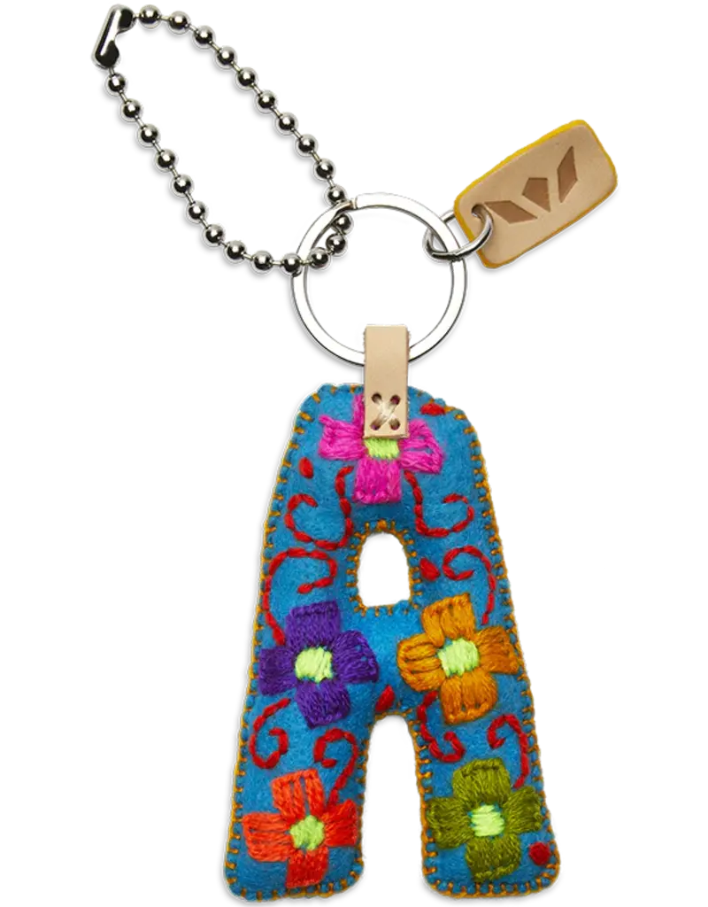 Consuela Turquoise Felt Alphabet Charm