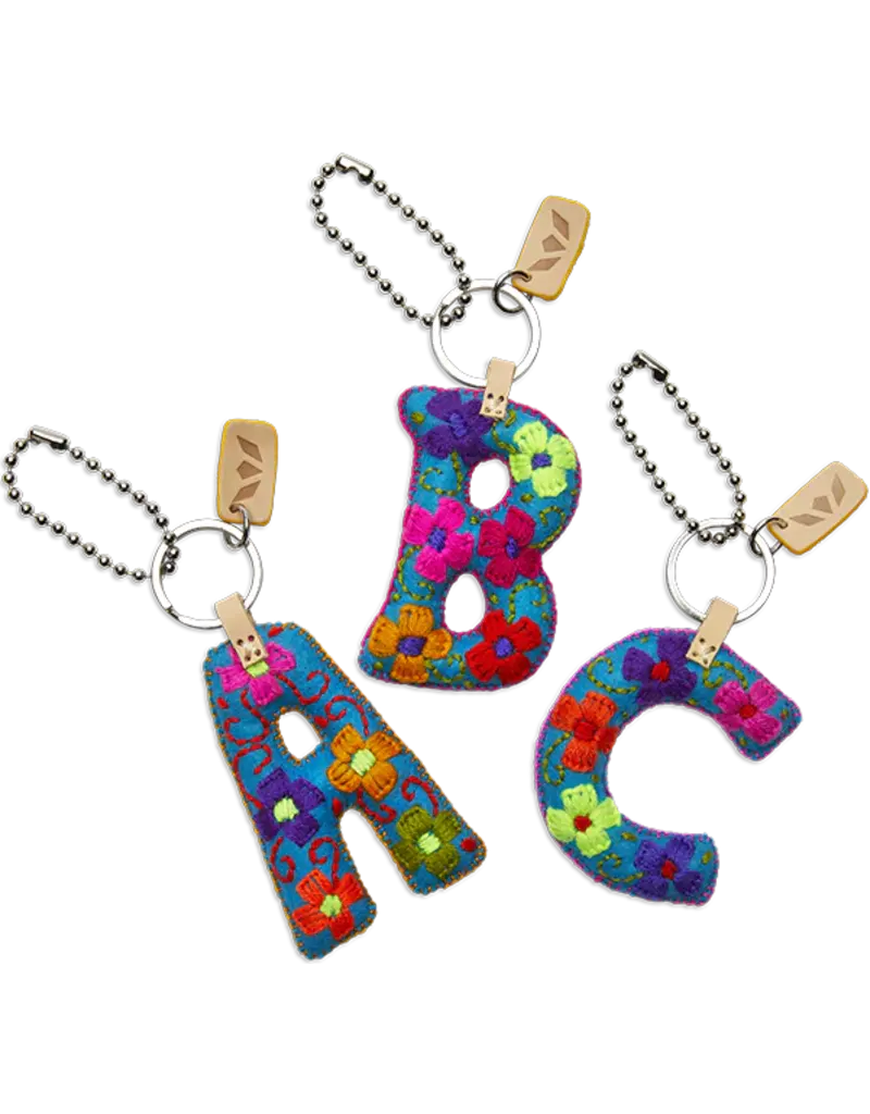 Consuela Turquoise Felt Alphabet Charm