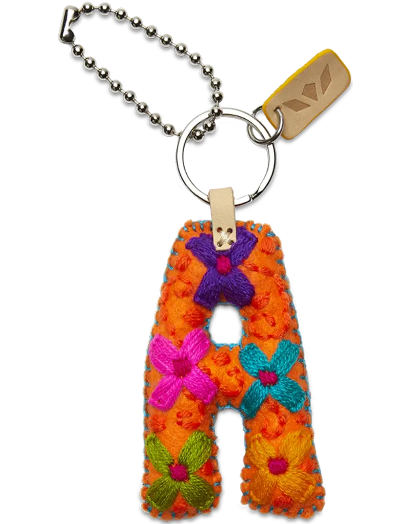 Consuela Orange Felt Alphabet Charm