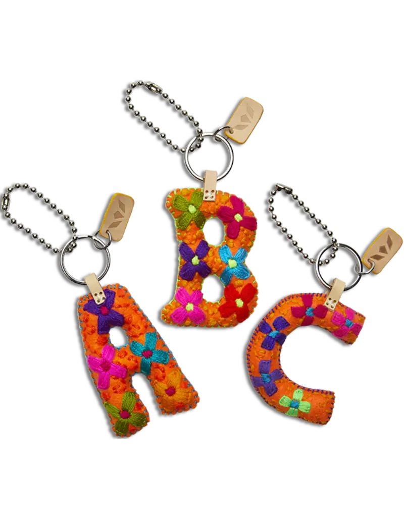 Consuela Orange Felt Alphabet Charm