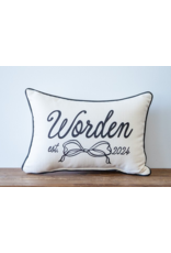 Little Birdie Custom Pillow - Bow Script Name Pillow