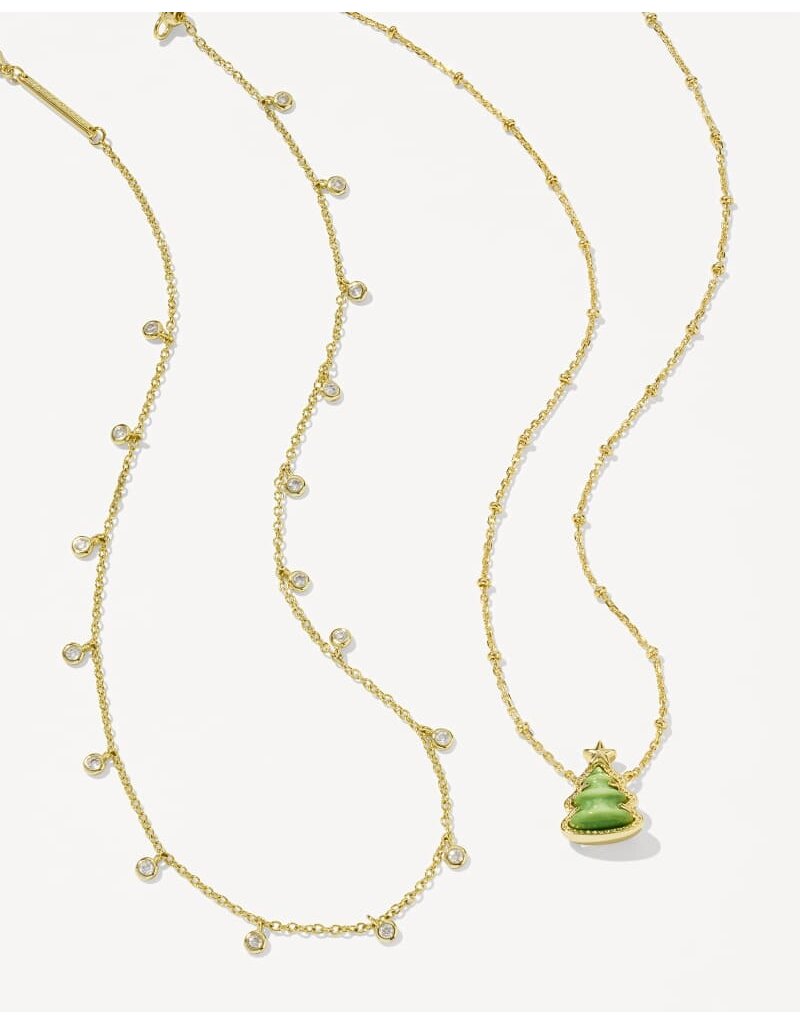 Kendra Scott Christmas Tree Pendant Necklace