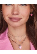 Kendra Scott Ari Heart Enamel Frame Huggie Earrings