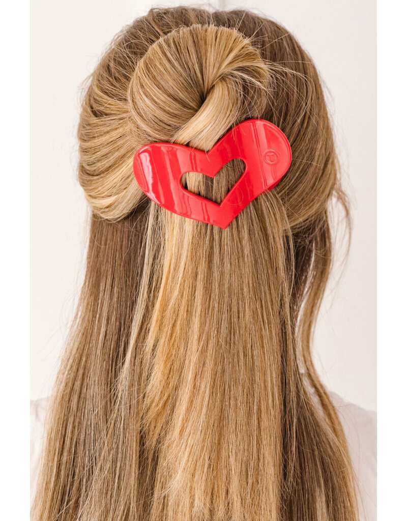 Teleties Flat Hair Clip - Valentine's