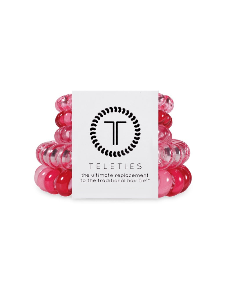 Teleties 2 Large & 3 Small Teleties Set - 5 Pack Set Valentine's Collection