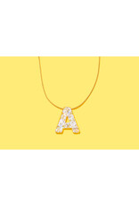 Taylor Elliott Designs Pearl Confetti Letter Necklace