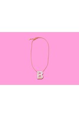 Taylor Elliott Designs Pearl Confetti Letter Necklace