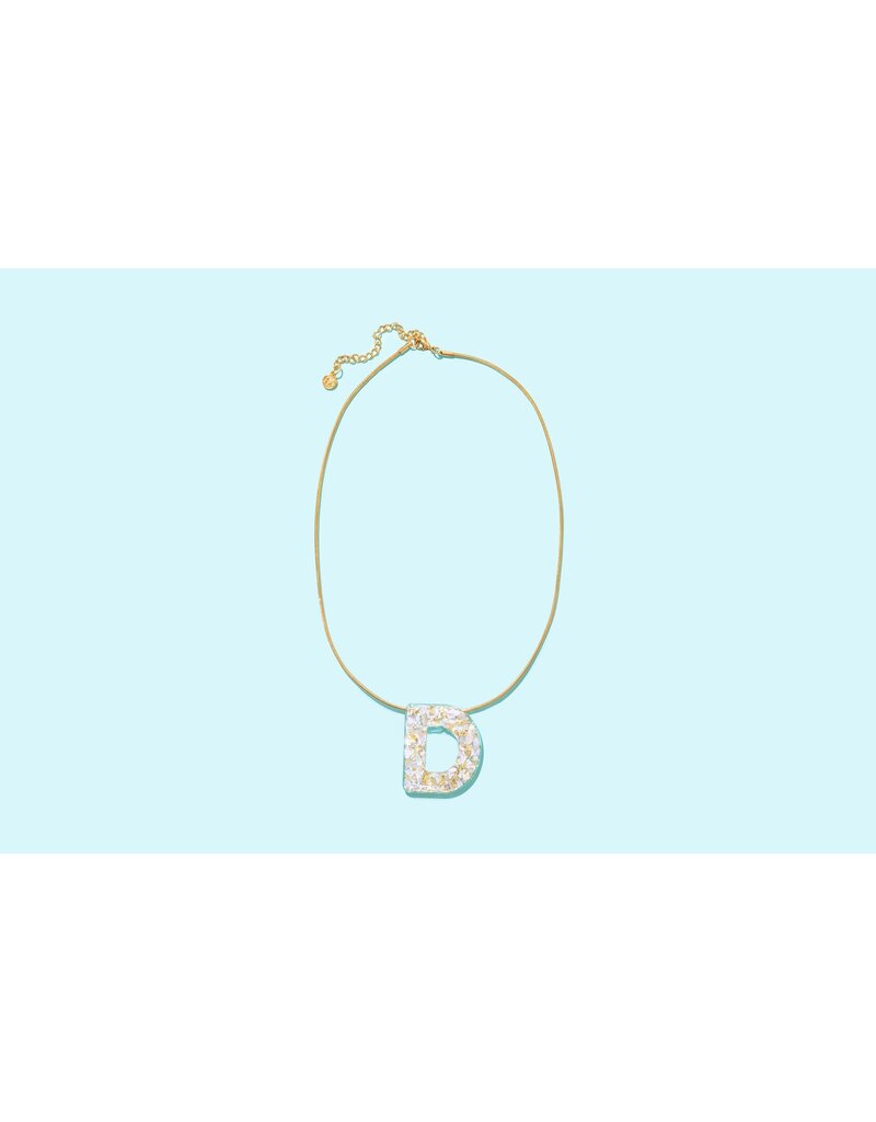 Taylor Elliott Designs Pearl Confetti Letter Necklace