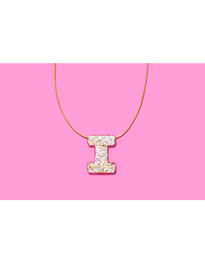 Taylor Elliott Designs Pearl Confetti Letter Necklace