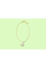 Taylor Elliott Designs Pearl Confetti Letter Necklace