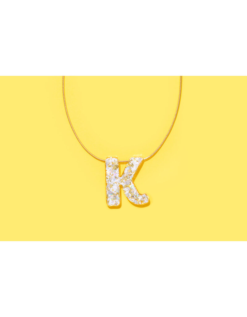 Taylor Elliott Designs Pearl Confetti Letter Necklace