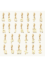 Little Words Project LWP Gothic Letter Charm - Gold